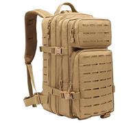 Grtheenumb Mochila de supervivencia|Mochila táctica para hombres Sistema Molle Supervivencia Bolsa de caza multifuncional resistente al agua para viajes Camping Senderismo Deportes, Caqui