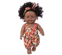 Grtheenumb Muñeca bebé Realista | Muñecas Negras de Vinilo de 12 Pulgadas, muñeca Realista Suave y Segura, rizos africanos renacidos para niños y niñas, Estilo 2