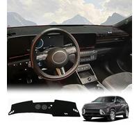 GRTYSVB - Funda de Franela de poliéster para salpicadero de Coche, Parasol para Evitar la luz, Alfombrilla para salpicadero, Alfombrilla de Agarre para Hyundai Kona 2023 2024 2025 N-Line