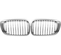 GRTYSVB Parrilla Delantera cromada Negra, Parrilla Delantera Tipo riñón, Accesorios para Coche, Parrilla del radiador para BMW E46 M3 325Ci 3 Series 2DR 1999 2000-2004 2005 2006