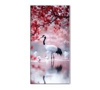 Grúa Árboles Diamond Painting, DIY Diamond Painting Adultos, Cuadros de Cristales Bordado y Punto de Cruz de Arte para Decoracion Hogar, 5D Mosaicos Manualidades Pintura de Diamante 20x40cm J26-11942