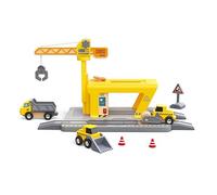 Grúa de construcción Hape para niños|Set Ampliable para Juego Creativo