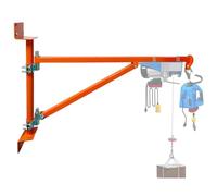 Grúa de horca de montaje en pared con brazo oscilante y soporte de elevación para aplicaciones industriales y de elevación de alta resistencia