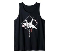 Grúa de Origami Kawaii clásica - Estética Japonesa Sakura Camiseta sin Mangas