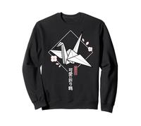 Grúa de Origami Kawaii clásica - Estética Japonesa Sakura Sudadera