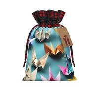 Grúa de papel de origami, 1 bolsa con cordón de 8.3 x 11.8 pulgadas, duradera y elegante, ideal para regalos personalizados de Halloween