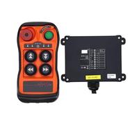 Grúa de Radio inalámbrica Industrial QA400, 4 botones, Control remoto, interruptores de elevación de pista, transmisor y receptor(Beige,DC 10-24V)