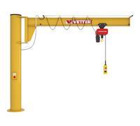 Grúa giratoria de columna ASSISTENT AS Vetter, con polipasto eléctrico de cadena HF, carga máx. 1000 kg