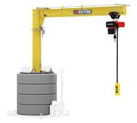 Grúa giratoria de columna móvil Vetter, radio de giro 360°, carga máx. 500 kg