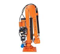 Grúa hidráulica móvil eléctrica pequeña, polipasto de elevación giratorio telescópico automático 12V y 24V, 1 tonelada, 2 para camioneta Montacargas eléctrico(1 ton 220V electric)