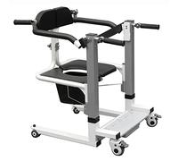 Grúa hidráulica para pacientes con asiento y cuña abatibles a 180°, control remoto para traslados eléctricos, silla de ducha con respaldo, silla de ruedas para personas mayores y discapacita