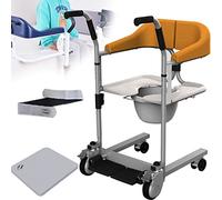 Grúa hidráulica para pacientes con parálisis, silla elevadora, silla de ruedas portátil para traslado de pacientes en casa, silla de ducha para baño, silla de ruedas de transporte para perso