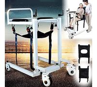 Grúa hidráulica para pacientes, grúa portátil para traslado de pacientes, elevadores de arnés para personas mayores y personas con discapacidad, silla de traslado de pacientes 4 en 1, silla