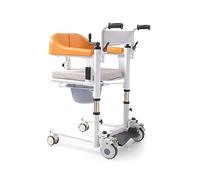 Grúa hidráulica para pacientes, silla de ruedas con asiento abatible a 180° y cuña, capacidad de 200 kg para uso doméstico, inodoros de cabecera, asistencia de autoservicio.