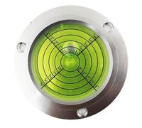 Grúa luminosa de metal de 1 pieza, nivel de burbuja mecánico for industria pesada, nivel circular universal con visión nocturna.(Green)