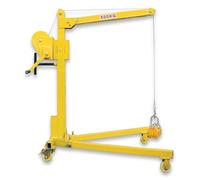 Grúa pequeña móvil con cabrestante, grúa manual doméstica plegable portátil, capacidad de carga de 200/300/500 kg, for fácil elevación y manipulación(300kg)