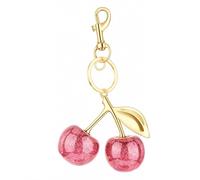 GrueGard llavero de cereza para bolso, colgante bolso cherry charm bonito, llavero mujer para bolso mochila llaves coche, idea de regalo cumpleaños San Valentín (Pink)