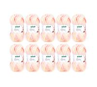 Gründl Baby color Hilo de calceta/ganchillo 10 x 50 g, Coralle Multicolor