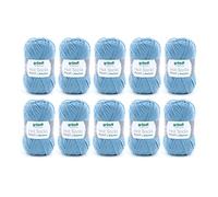 Gründl Calcetines Hot Socks Pearl de Lana Lisa (Lana de calcetín Suave Hecha de 75% de Lana Merina, 20% de Poliamida, 5% de Cachemira, 50 g / 200 m, tamaño de Aguja: 2,5-3, 10 x 50 g), Color Topo