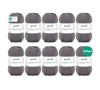 Gründl Cotton Fun 10 ovillos de 50 g, Antracita
