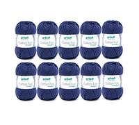 Gründl tricotar Cotton Fun (Hilo Suave 100% algodón, Certificado Oeko-Tex, g/115 m, tamaño de Aguja: 3-4, 1 Ovillo á 50 g), Azul Marino, Navy, Talla única, 1150