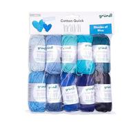 Gründl Cotton Quick Mini Shades 10 x 15 g, azul
