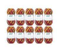 Gründl Cotton Quick Print 10 × 50 g, Carneval Multicolor