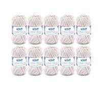 Gründl Cotton Quick Print (hilo de colores de 100% algodón, con certificación OEKO-TEX, 50 g / 125 m, tamaño de aguja: 3-4, 10 × 50 g), Sand-Rose-Multicolor