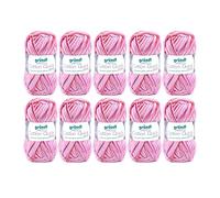 Gründl Cotton Quick Print (hilo de colores de 100% algodón, con certificación OEKO-TEX, 50 g / 125 m, tamaño de aguja: 3-4, 10 × 50 g), Pink-Fuchsia Multicolore