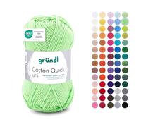 Gründl Cotton Quick Uni - Camiseta de manga corta, 100% algodón, Kiwi, 50 g / 125 m