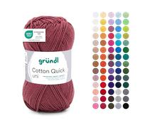Gründl Cotton Quick Uni Hilo 1 ovillos 50 g, burdeos