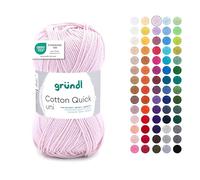 Gründl Cotton Quick Uni Hilo 1 ovillos 50 g, Rosa