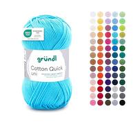 Gründl Cotton Quick Uni Hilo 1 ovillos 50 g, Water Blue