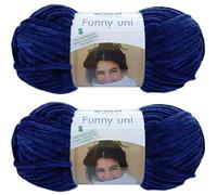 Gründl Funny Bunny - Hilo suave (2 paquetes de 100 g, incluye instrucciones para un conejo) 25 azul marino.