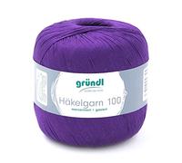 Gründl Hilo Crochet Häkelgarn 100, Lila, 566 m