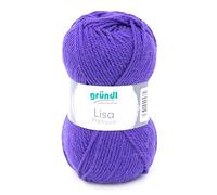 Gründl Hilo de Ganchillo Lisa Premium Uni Dunkel Lila 760-21