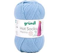 Gründl Hots Socks Merino Uni - Ovillo de lana para calcetines de 4 hilos, 50 g/200 m, 75 % lana virgen (merino, superwash), 25 % poliamida, sin mulesing, certificado Öko-tex Standard, Color 04, M