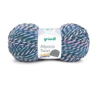 Gründl Lana Alpaca Twist - Gruesa lana con alpaca para tejer y ganchillo, suave y agradable al tacto, 80% poliacrílico, 20% alpaca, 1 ovillo de 100 g/170 m, grosor de aguja 6-7, azul y rosa