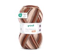 Gründl Lana Big Mamma Print - Lana XXL para tejer - ovillo grande de 400 g / 1040 m - lana con degradado de color 100% poliacrílico - kupfer-haselnuss-greige-creme