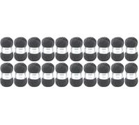 Gründl Lana Lisa Premium uni Hilo de tejer 100% poliacrílico, Hilo para tejer/ganchillo 50 g / 133 m, 10 bolas, Gris Antracita (Paquete de 2)