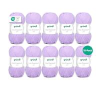 Gründl Lisa Premium Bolsa de 10 Ovillos, Acrílico, Lila, 32x27x6 cm, 1330