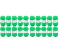 Gründl Lana Lisa Premium uni Hilo de tejer 100% poliacrílico, Hilo para tejer/ganchillo 50 g / 133 m, 10 bolas, Tamaño de la aguja 3,5-4,5; Neón verde (Paquete de 2)