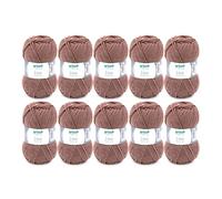 Gründl Lisa Premium Bolsa de 10 Ovillos, Acrílico, Castaño Claro, 34 x 30 x 8.5 cm, 500