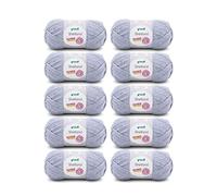 Gründl Lana Shetland - Lana gruesa para tejer y hacer ganchillo - Lana de invierno - Suave y cálida - 80% poliacrílico, 20% lana - 10 ovillos de 100 g / 170 m - Agujas 7-8 - Mezcla vaquera