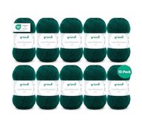 Gründl Lisa Premium uni Hilo de tejer 10 bolas, Verde Oscuro