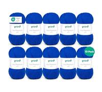 Gründl Lisa Premium Uni Hilo de Tejer 10 x 50 g, Azul Cobalto