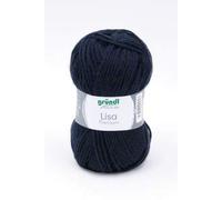 Gründl LISA Premium Uni - Lote de 5 ovillos de lana (50 g, 100 % poliacrílico), color azul marino
