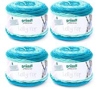 Gründl Lolly Pop hilo de ganchillo y punto (hilo universal similar a la lana y lavable 100% poliacrílico, 150 g / 240 m, tamaño de la aguja: 5-6, 4 x 150 g), Forsty Swirl
