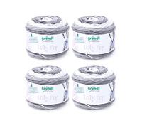 Gründl Lolly Pop hilo de ganchillo y punto (hilo universal similar a la lana y lavable 100% poliacrílico, 150 g / 240 m, tamaño de la aguja: 5-6, 4 x 150 g), Silver Swirl