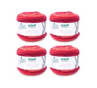 Gründl Lolly Pop hilo de ganchillo y punto (hilo universal similar a la lana y lavable 100% poliacrílico, 150 g / 240 m, tamaño de la aguja: 5-6, 4 x 150 g), Wild Cherry Swirl